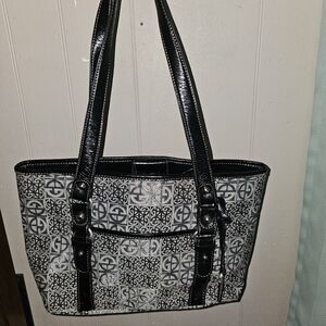 Stylish Black and Gray Women's Tote Bag